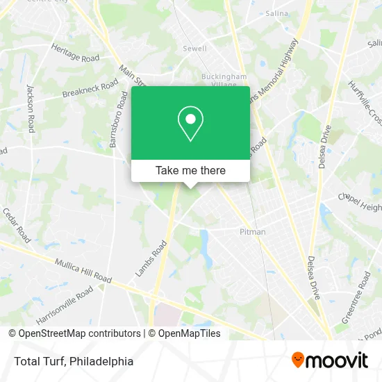 Total Turf map