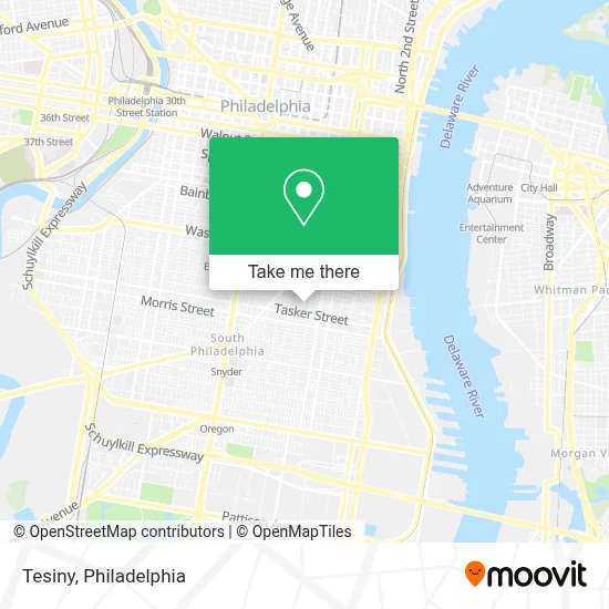 Tesiny map