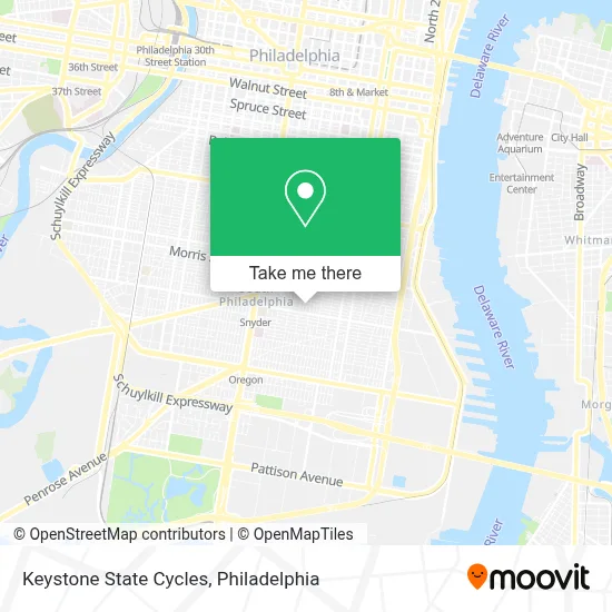 Keystone State Cycles map