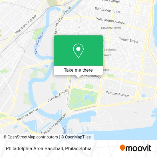 Philadelphia Area Baseball map
