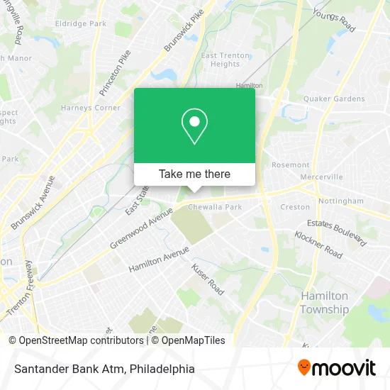 Santander Bank Atm map