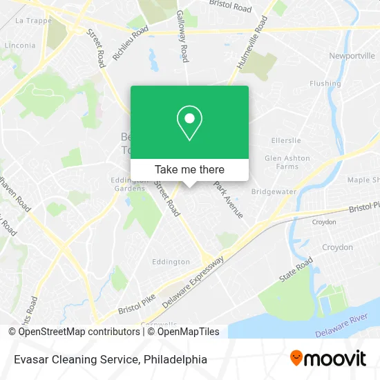 Evasar Cleaning Service map