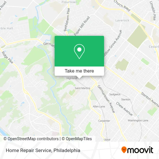 Home Repair Service map