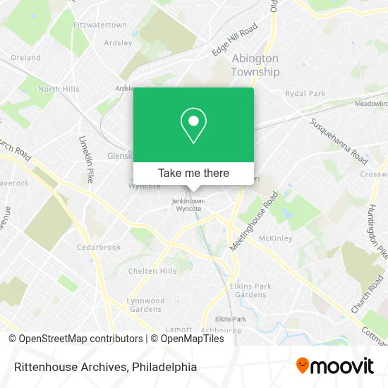 Rittenhouse Archives map