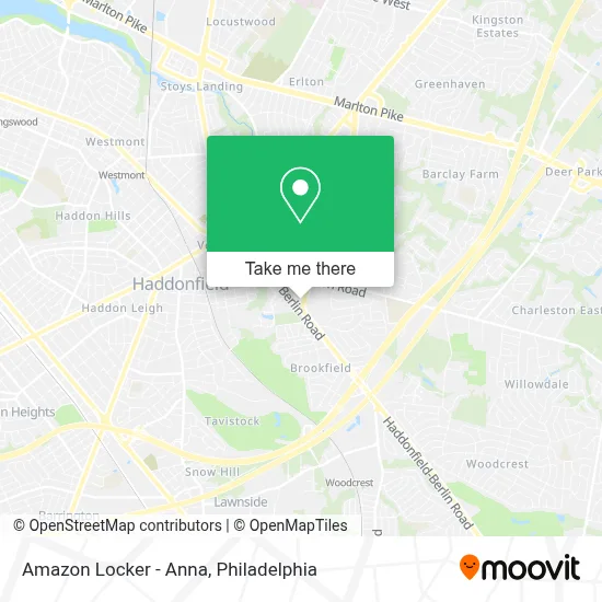 Amazon Locker - Anna map