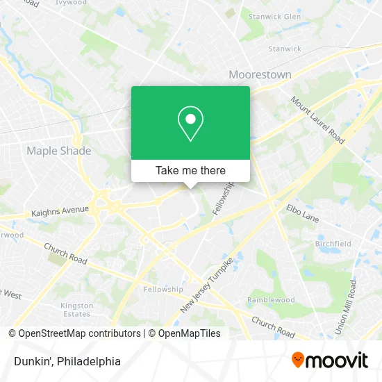 Dunkin' map