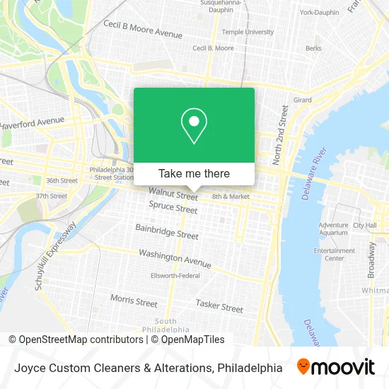 Joyce Custom Cleaners & Alterations map