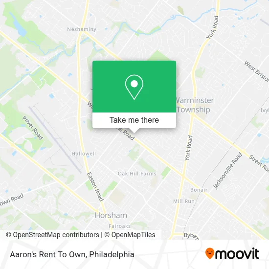Aaron's Rent To Own map
