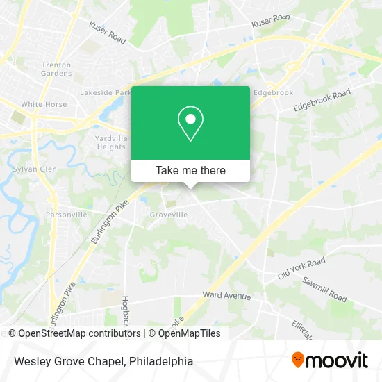 Wesley Grove Chapel map