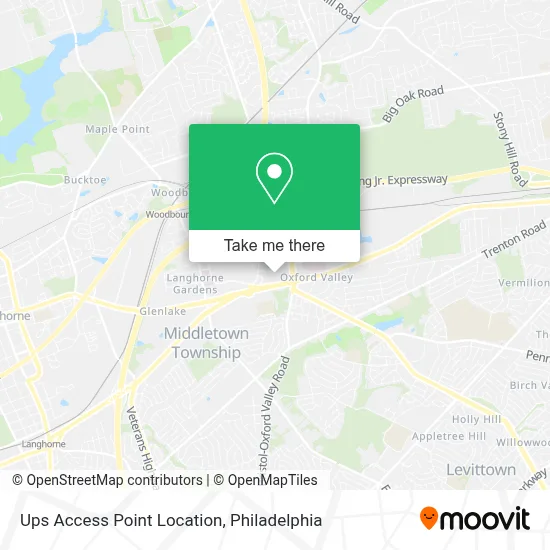 Ups Access Point Location map