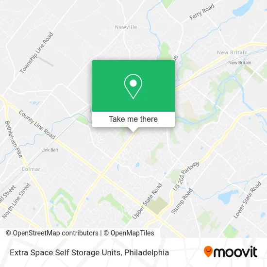 Extra Space Self Storage Units map