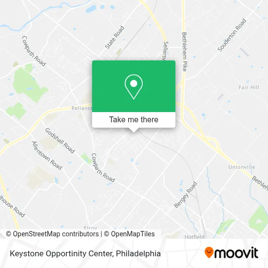 Keystone Opportinity Center map