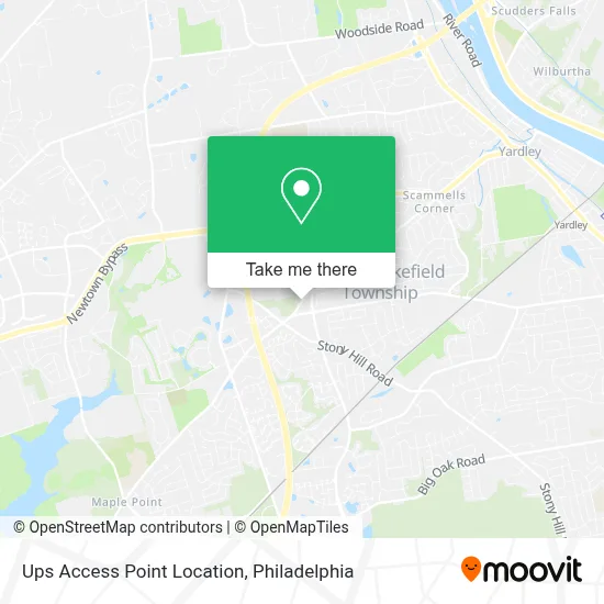 Ups Access Point Location map
