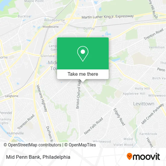 Mid Penn Bank map