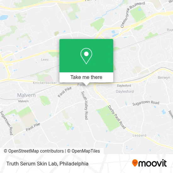 Truth Serum Skin Lab map