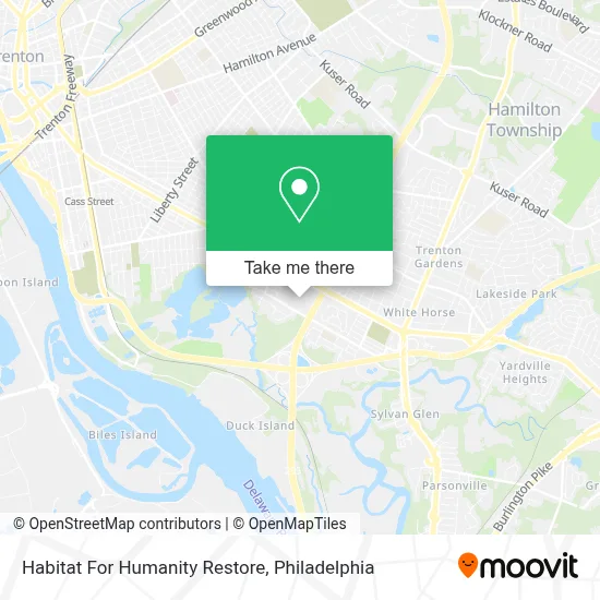 Habitat For Humanity Restore map