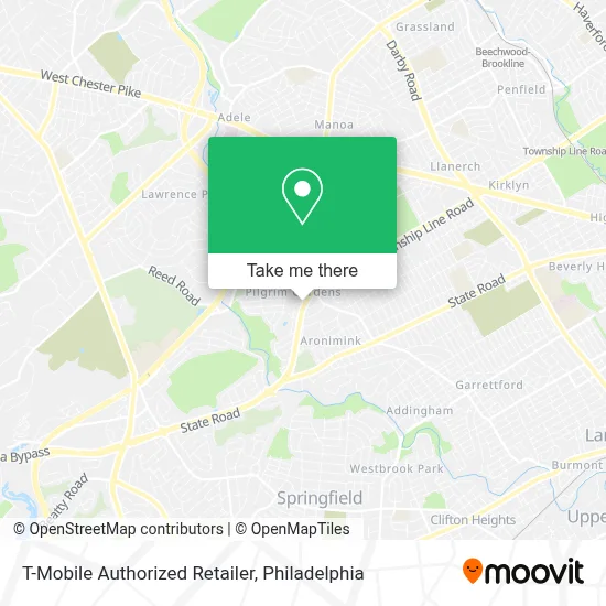 T-Mobile Authorized Retailer map