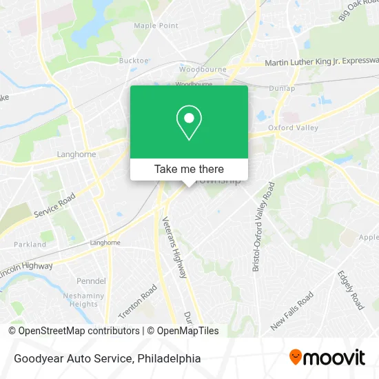 Goodyear Auto Service map