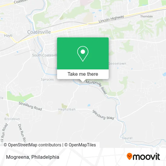 Mogreena map