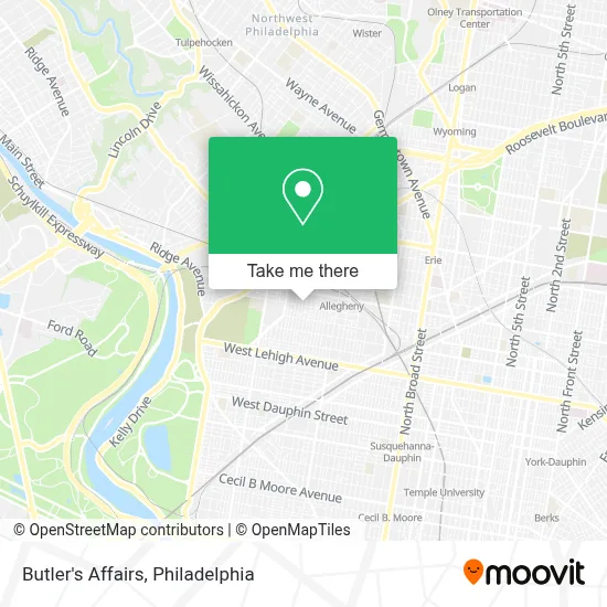Butler's Affairs map