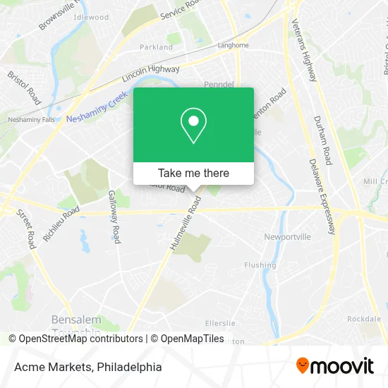 Acme Markets map