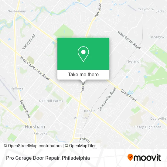 Pro Garage Door Repair map