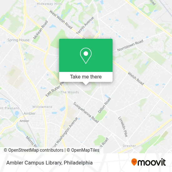 Ambler Campus Library map