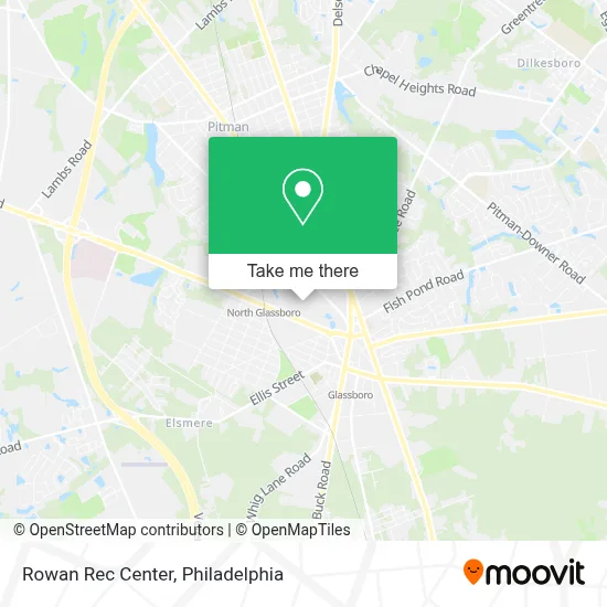 Rowan Rec Center map