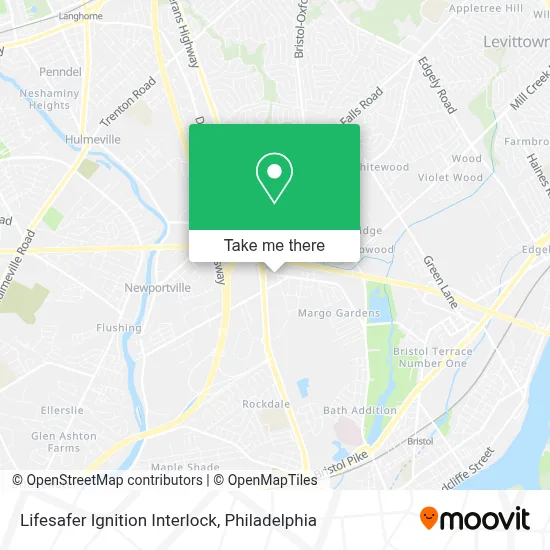 Lifesafer Ignition Interlock map