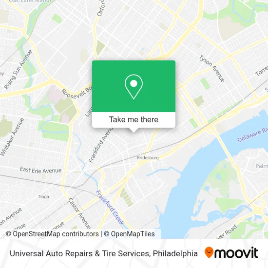 Universal Auto Repairs & Tire Services map