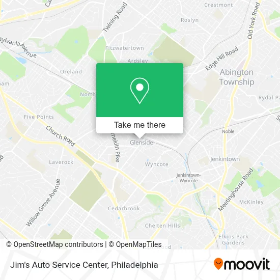 Jim's Auto Service Center map