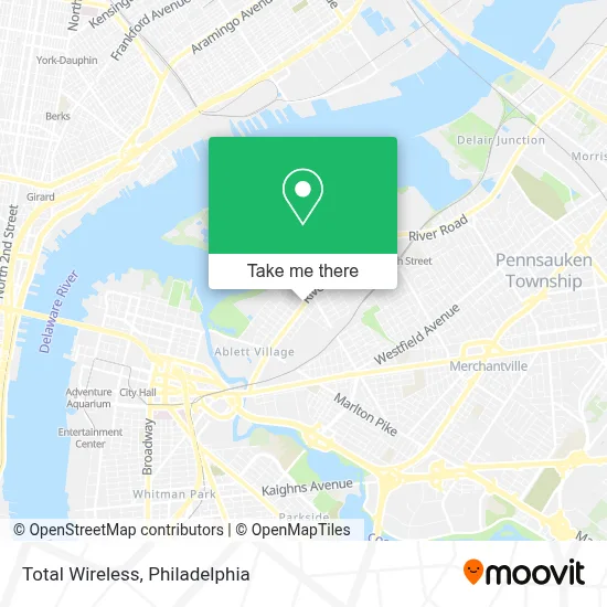 Total Wireless map
