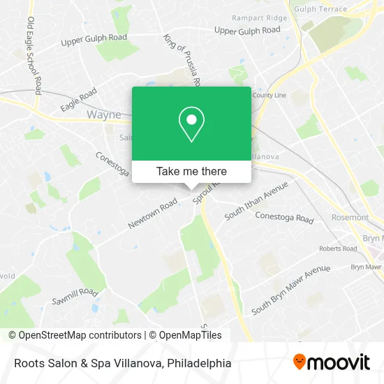Roots Salon & Spa Villanova map