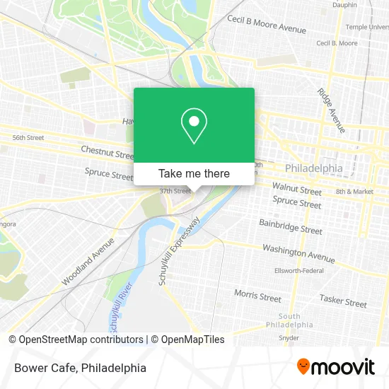 Bower Cafe map