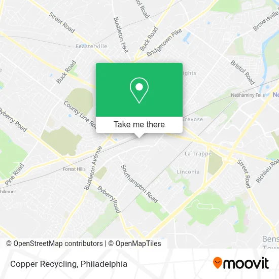 Copper Recycling map