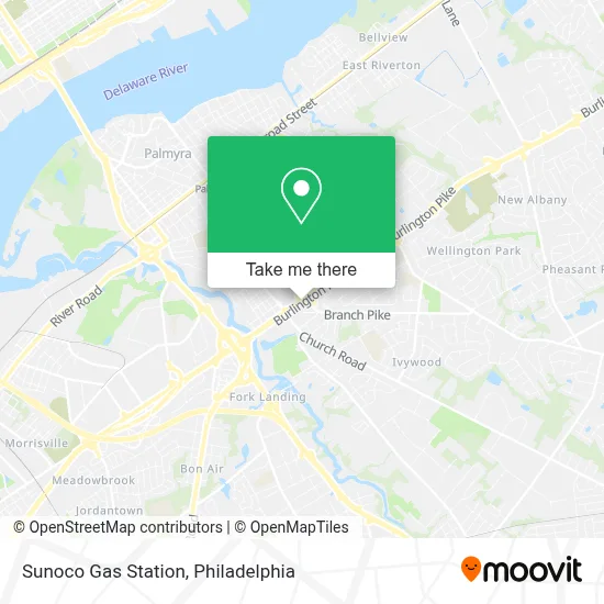 Sunoco Gas Station map