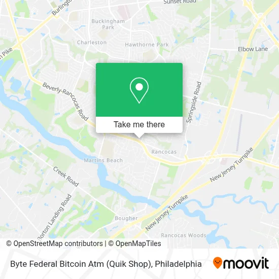 Byte Federal Bitcoin Atm (Quik Shop) map