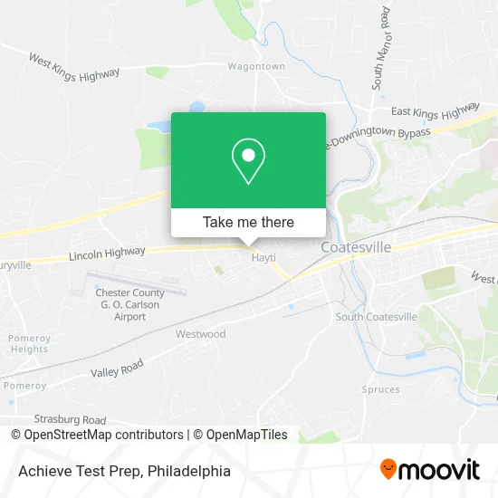 Achieve Test Prep map
