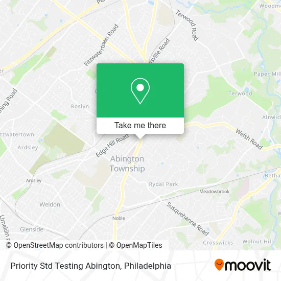 Priority Std Testing Abington map