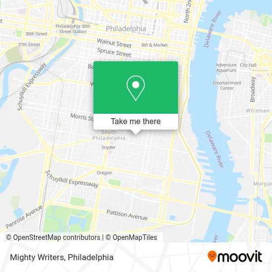 Mighty Writers map