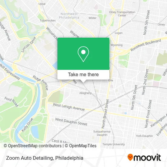Zoom Auto Detailing map
