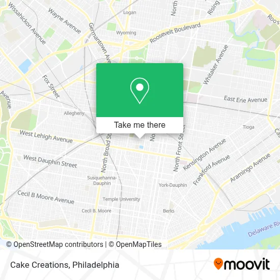 Cake Creations map
