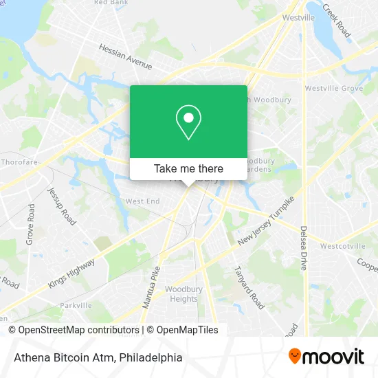 Athena Bitcoin Atm map