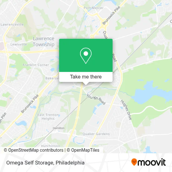 Omega Self Storage map