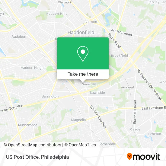 Us Post Office map