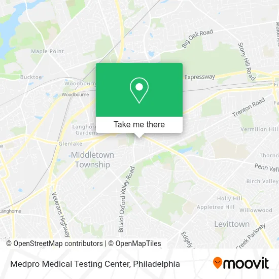 Medpro Medical Testing Center map
