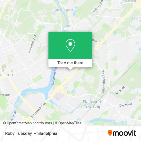 Ruby Tuesday map