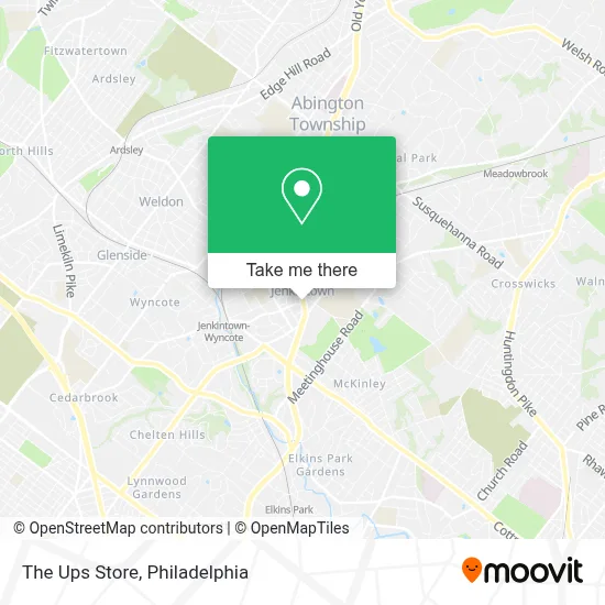 The Ups Store map