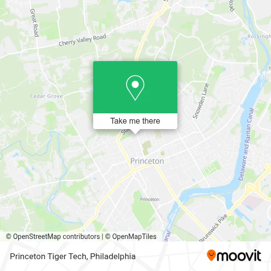 Princeton Tiger Tech map