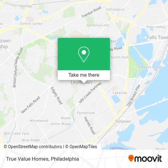 True Value Homes map